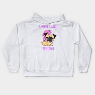 I WISH I WAS A UNICORN Kids Hoodie